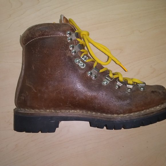 Vintage Asolo Hiking Boots Brn Leather men\'s 5.5 main image 5